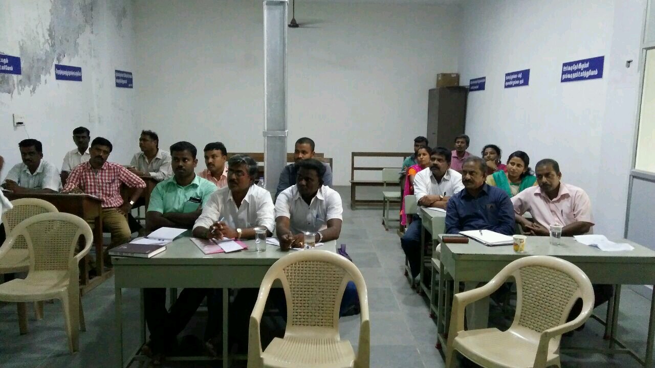 USTER training program photos conducted at SRV Mills on 27.03.2018